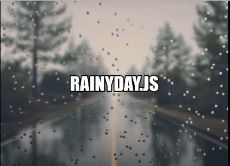 Имитация капель дождя с помощью RainyDay.js