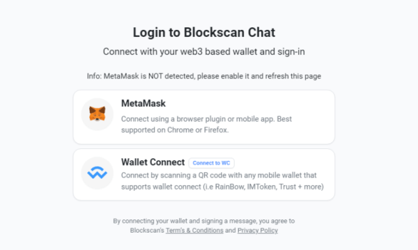 Etherscan запустил мессенджер Blockscan Chat, привязанный к криптовалютным адресам