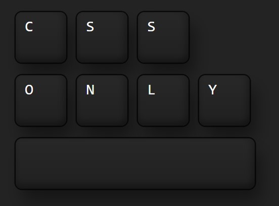 Имитация клавиш у клавиатуры на CSS